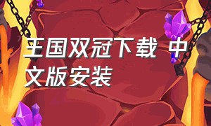 王国双冠下载 中文版安装