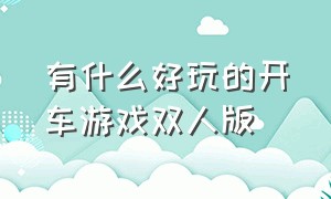 有什么好玩的开车游戏双人版