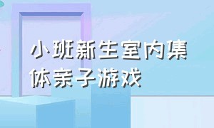 小班新生室内集体亲子游戏