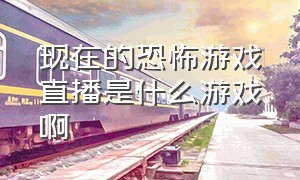 现在的恐怖游戏直播是什么游戏啊