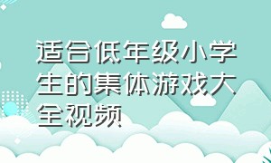 适合低年级小学生的集体游戏大全视频