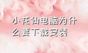 小花仙电脑为什么要下载安装