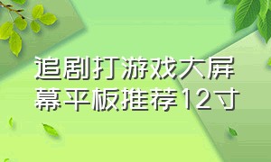 追剧打游戏大屏幕平板推荐12寸