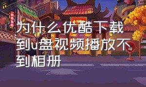 为什么优酷下载到u盘视频播放不到相册