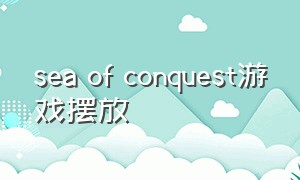 sea of conquest游戏摆放