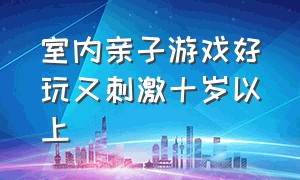 室内亲子游戏好玩又刺激十岁以上