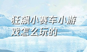 狂飙小赛车小游戏怎么玩的