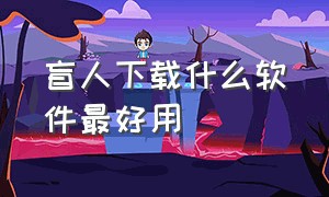 盲人下载什么软件最好用