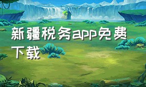 新疆税务app免费下载