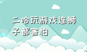 二哈玩游戏连狮子都害怕