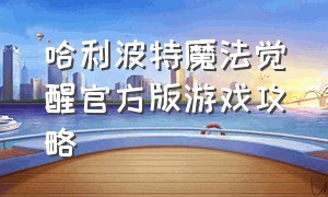 哈利波特魔法觉醒官方版游戏攻略