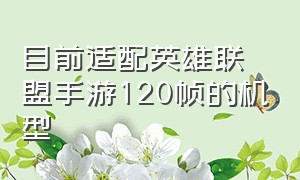 目前适配英雄联盟手游120帧的机型