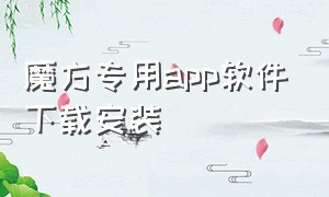 魔方专用app软件下载安装