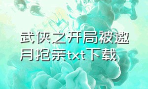 武侠之开局被邀月抢亲txt下载