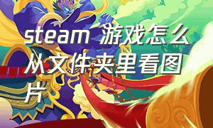 steam 游戏怎么从文件夹里看图片