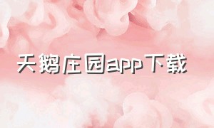 天鹅庄园app下载