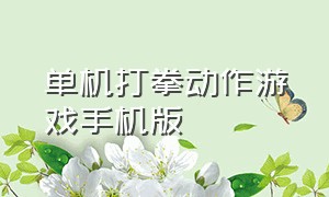 单机打拳动作游戏手机版