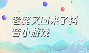 老婆又回来了抖音小游戏