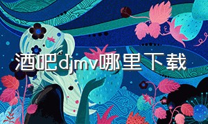 酒吧djmv哪里下载