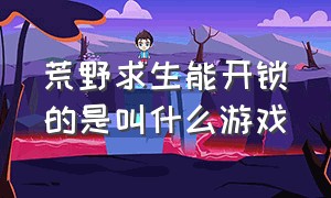 荒野求生能开锁的是叫什么游戏