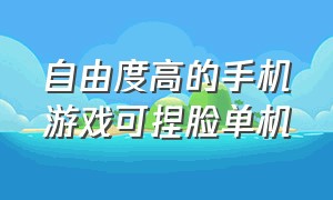 自由度高的手机游戏可捏脸单机