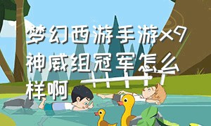 梦幻西游手游x9神威组冠军怎么样啊