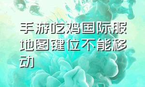 手游吃鸡国际服地图键位不能移动