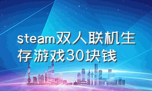 steam双人联机生存游戏30块钱