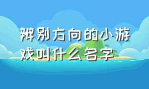 辨别方向的小游戏叫什么名字