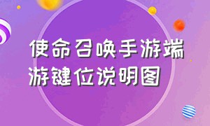 使命召唤手游端游键位说明图