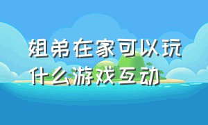 姐弟在家可以玩什么游戏互动