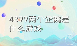 4399两个企鹅是什么游戏