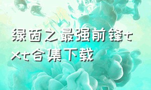 绿茵之最强前锋txt合集下载