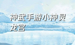 神武手游小神灵龙宫