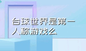 台球世界是第一人称游戏么