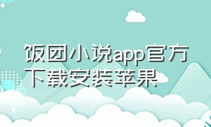 饭团小说app官方下载安装苹果