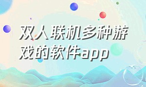 双人联机多种游戏的软件app