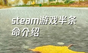 steam游戏半条命介绍