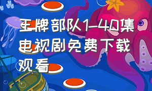 王牌部队1-40集电视剧免费下载观看