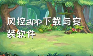 风控app下载与安装软件