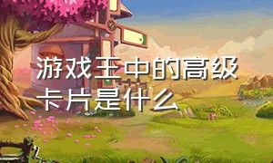 游戏王中的高级卡片是什么