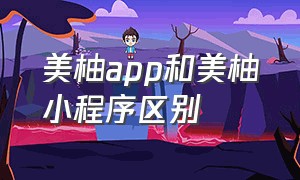 美柚app和美柚小程序区别