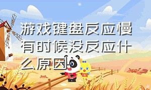 游戏键盘反应慢有时候没反应什么原因