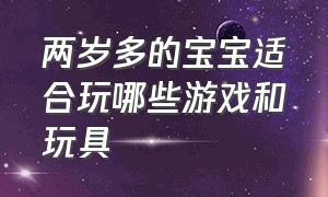 两岁多的宝宝适合玩哪些游戏和玩具