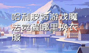 哈利波特游戏魔法觉醒哪里换衣服