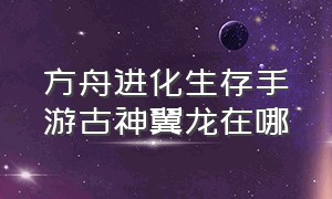 方舟进化生存手游古神翼龙在哪