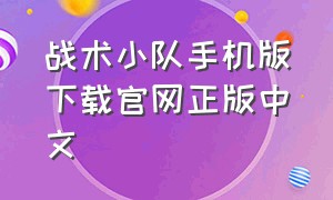 战术小队手机版下载官网正版中文