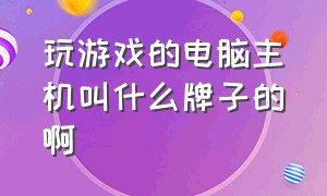 玩游戏的电脑主机叫什么牌子的啊