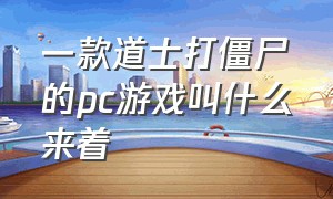 一款道士打僵尸的pc游戏叫什么来着