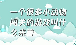 一个很多小动物闯关的游戏叫什么来着